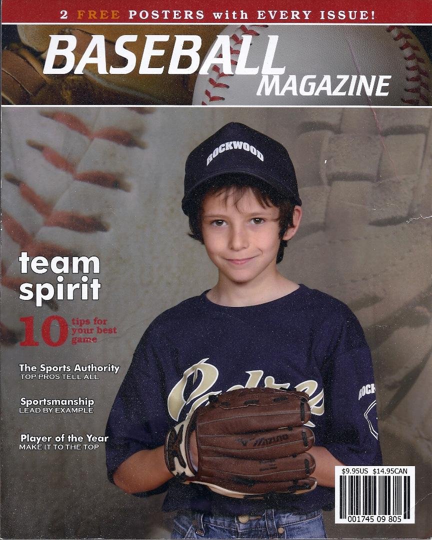 My Grandson the baseball star! They say he is actually better in soccer.