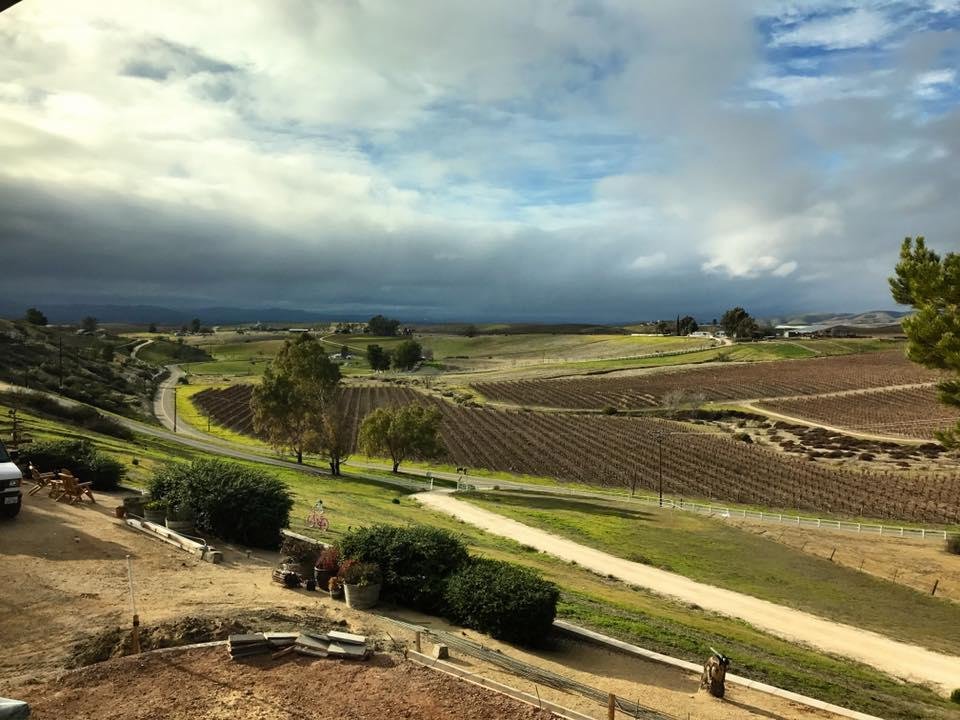 Waiting for the first major storm in a long time. Photo taken from new sliding door in the bedroom.