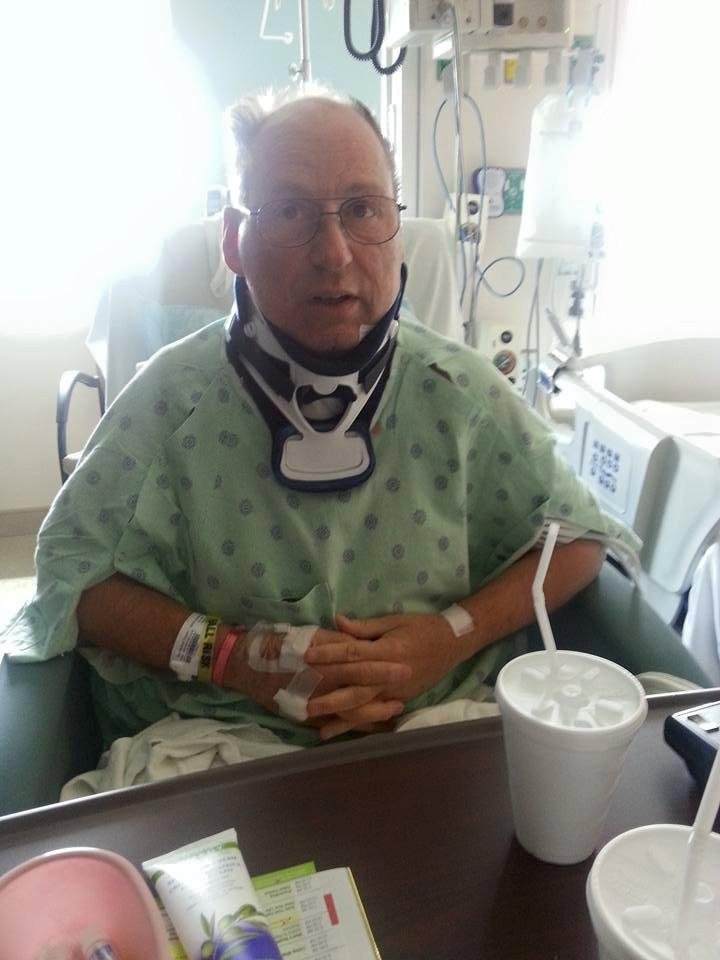 Chuck gets to come home today after the multi level neck fusion