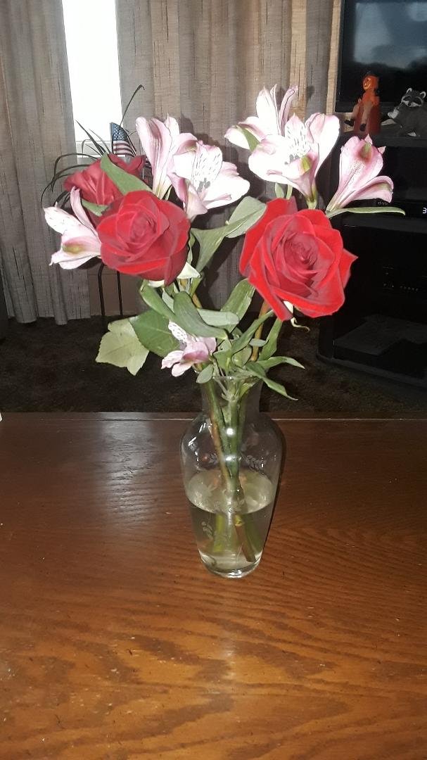 This a bouquet my granddaughter gave me for my birthday.