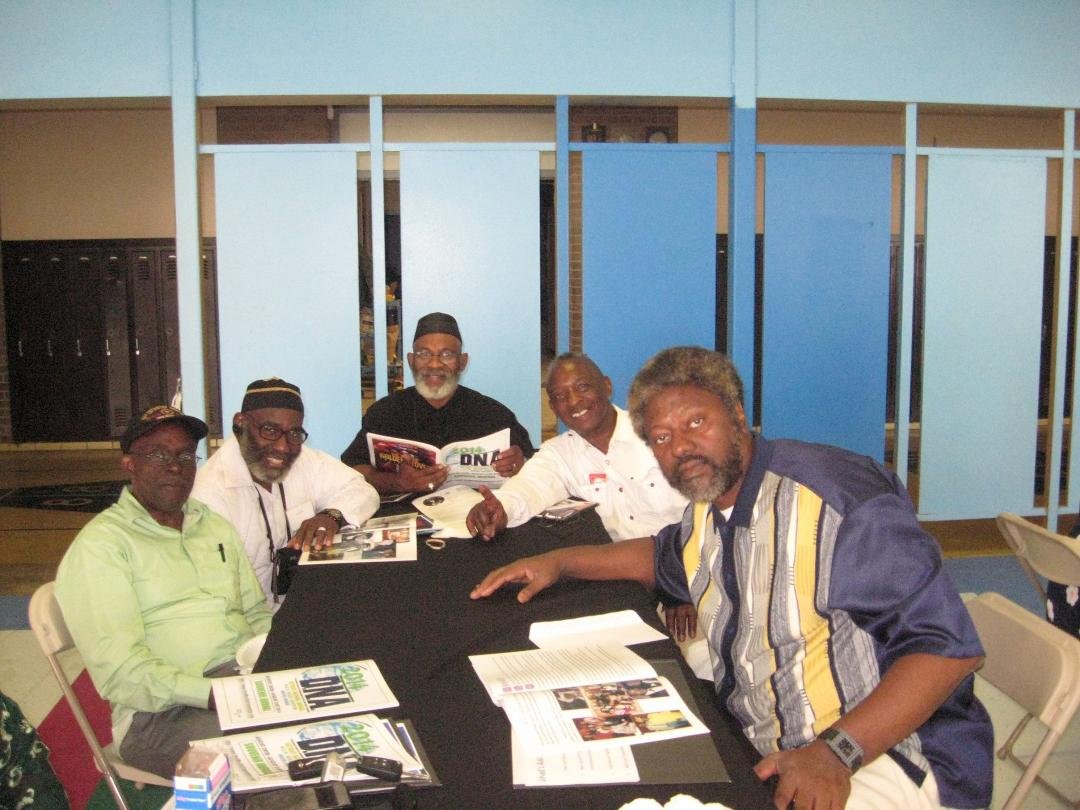 During our annual Islamic convention in Detroit 2014, with my brothers