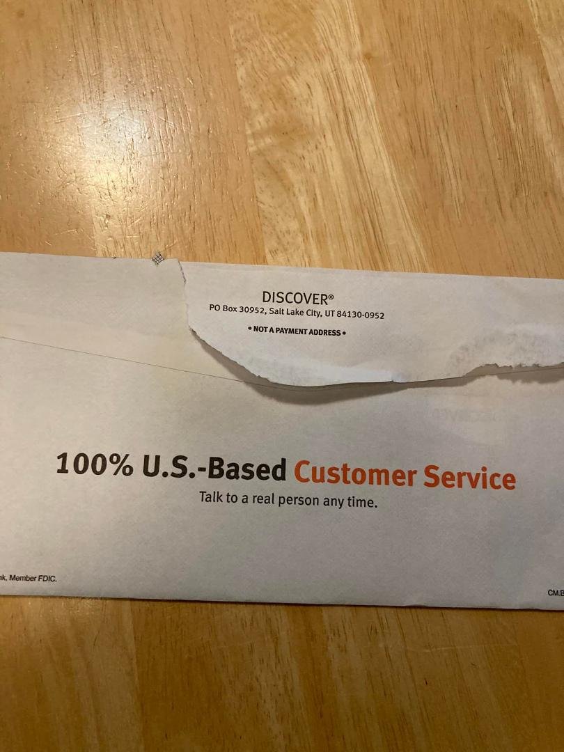This was on the back of my Discover Card bill. Always been a pet peeve when I call customer service and get someone from another country. One off the many reasons I dumped AT&T.