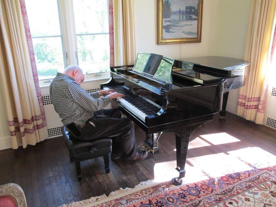 The big Steinway model B, in Peapack NJ.. The baby Steinway S is in New York. I commute.