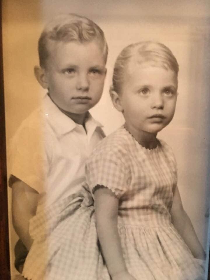 Found this old pic while here at Mom & Dad’s my Brother Chuck & I ages 5 & 3😊