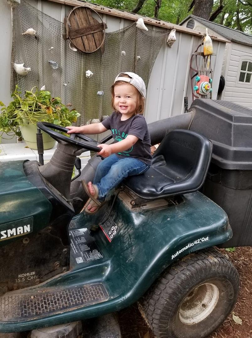 He's finishing his chores, gonna miss his help.