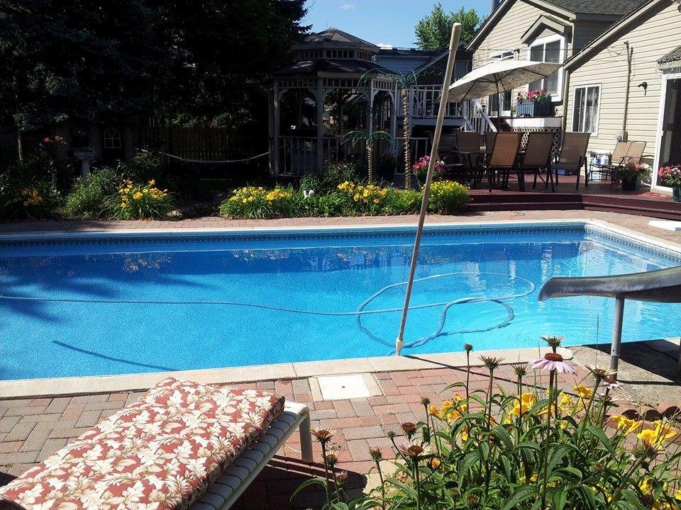 Pool is clean, had my coffee, now waiting for the celebration to begin. Happy 4th