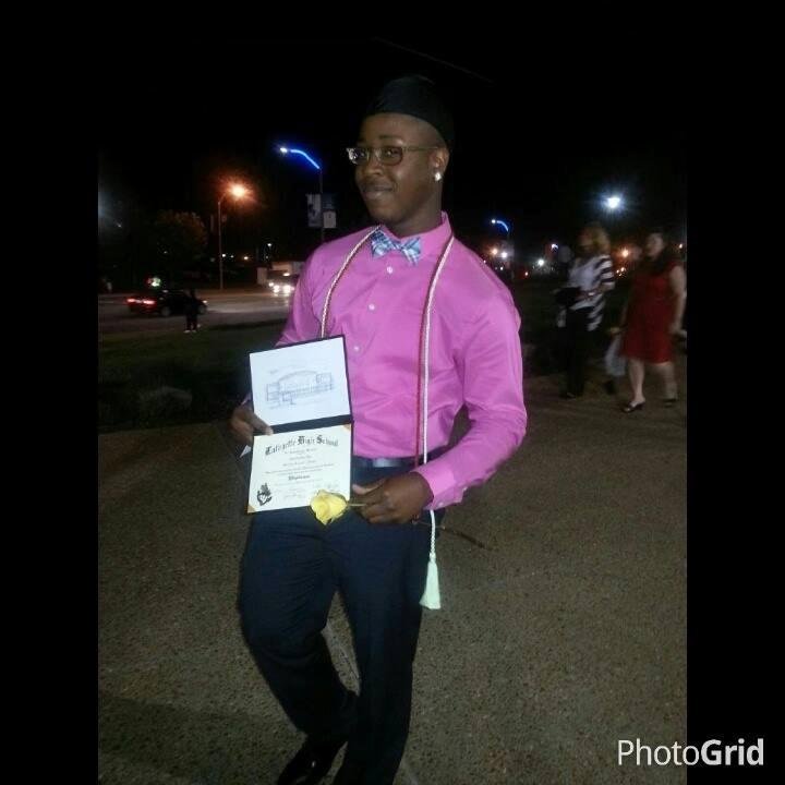Congraulations to my nephew Marlon for receiving a 3.50 from Lafayette high school.