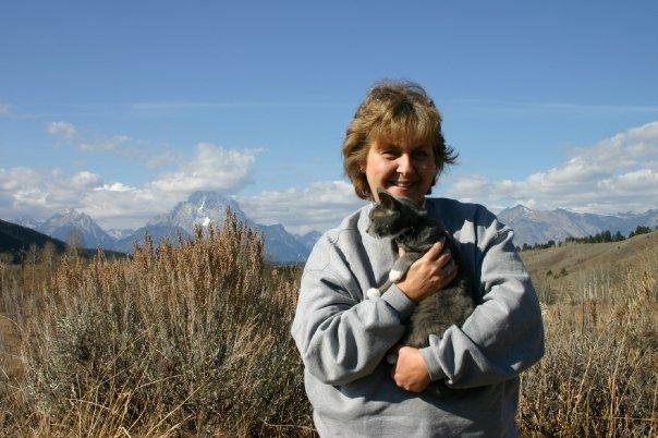 Sandy and Smokey in the Tetons.