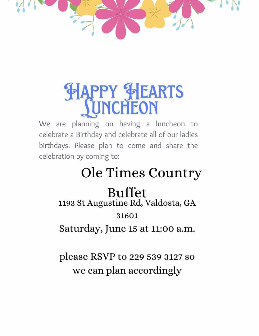 Okay Happy Hearts, Save the date.