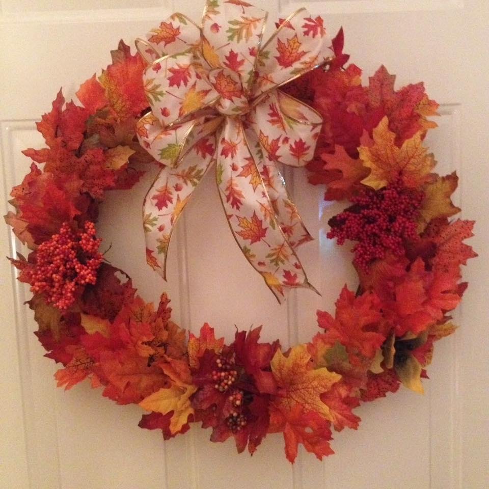 Well I did manage to make a new fall wreath.