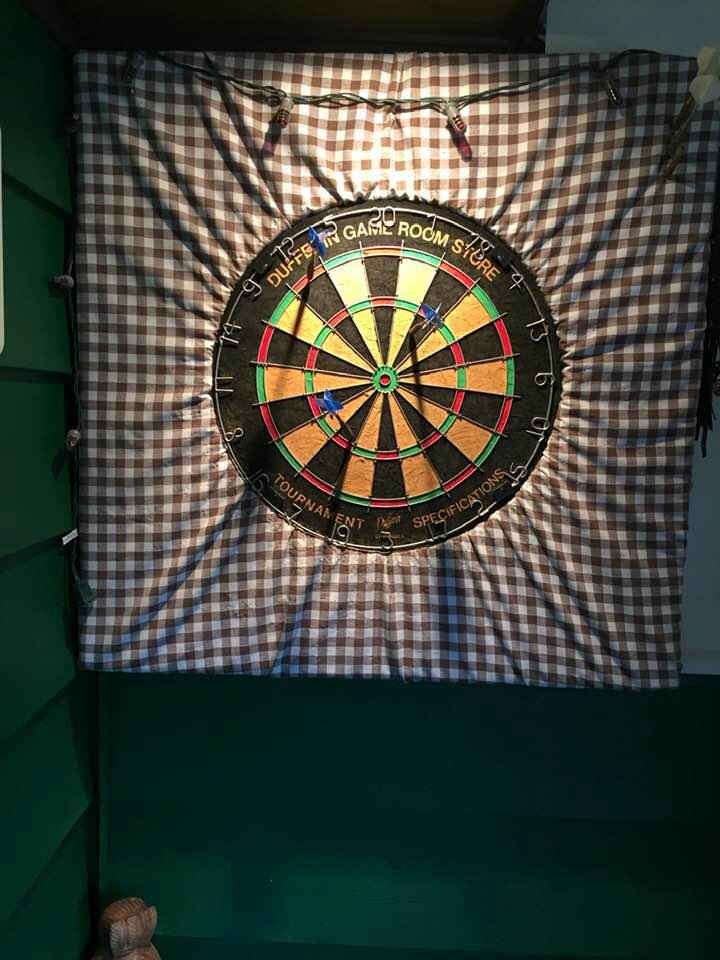 Wayne’s dart board, fun game