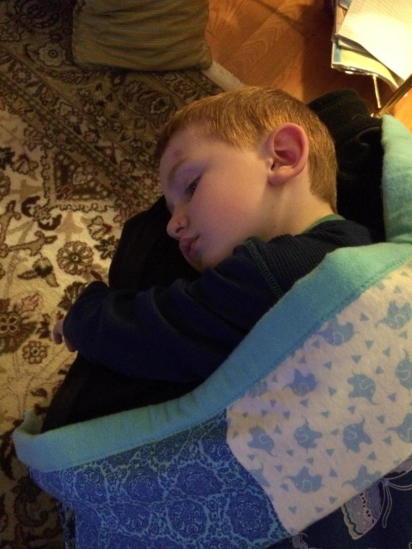 Couldn't quite make it til midnight. My sweet great nephew