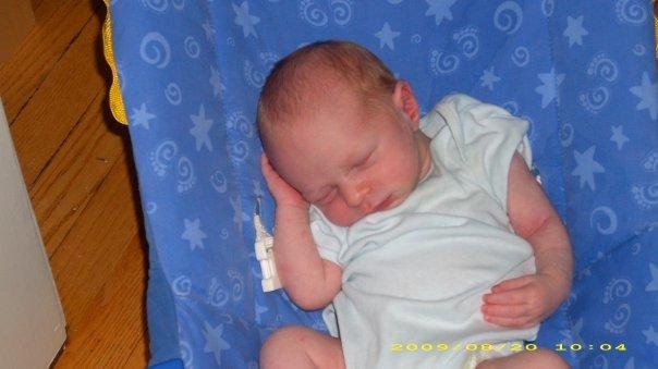 How does Luke manage to sleep in this position?