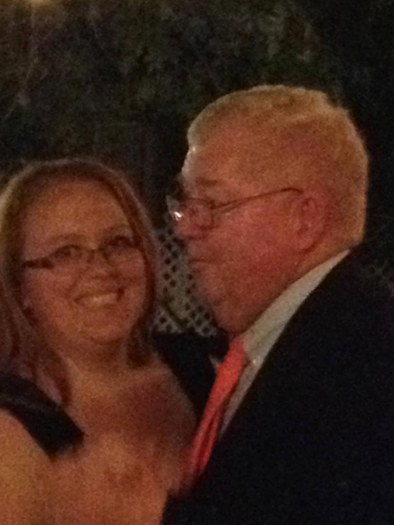 My two loves. Handsome husband and beautiful daughter.
