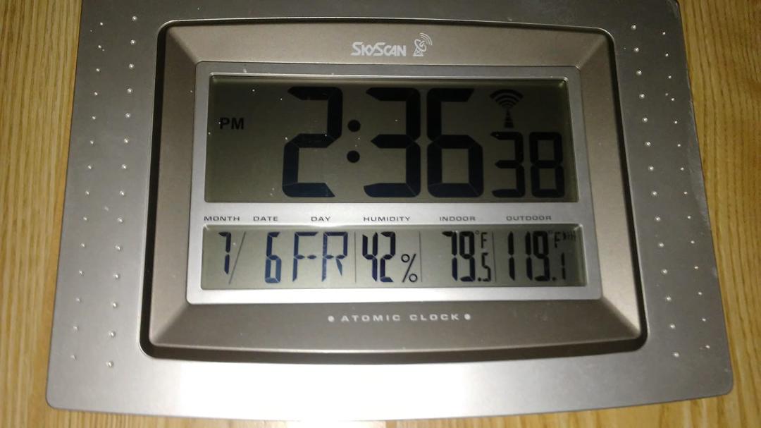 This is how hot it is on our patio right now