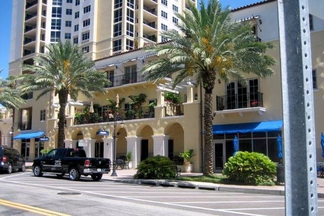Scenic downtown has a European appeal amidst the surrounding highrises.