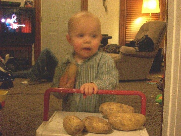 TAKES HIS TATER WORK SERIOUS
