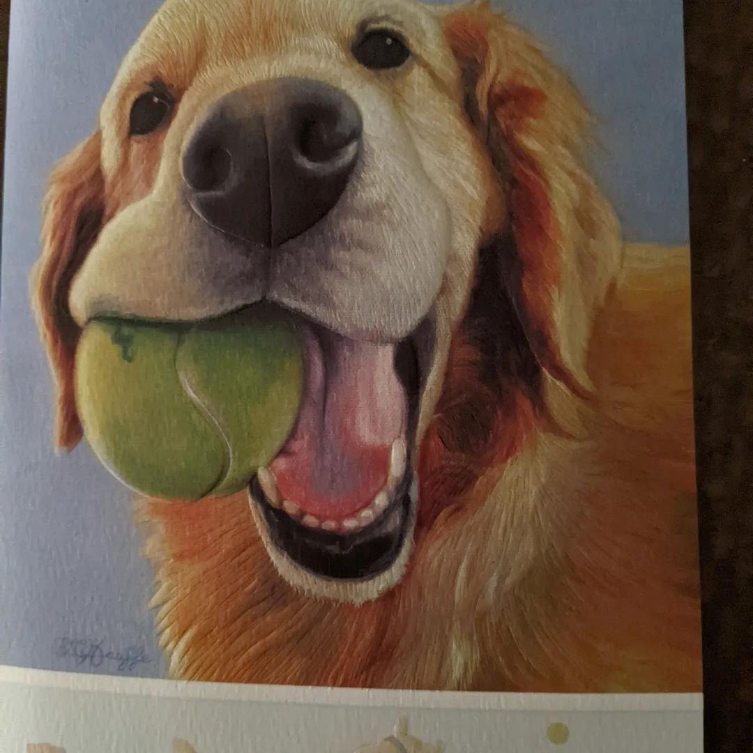 A birthday card from our dog Max. It looks so real!