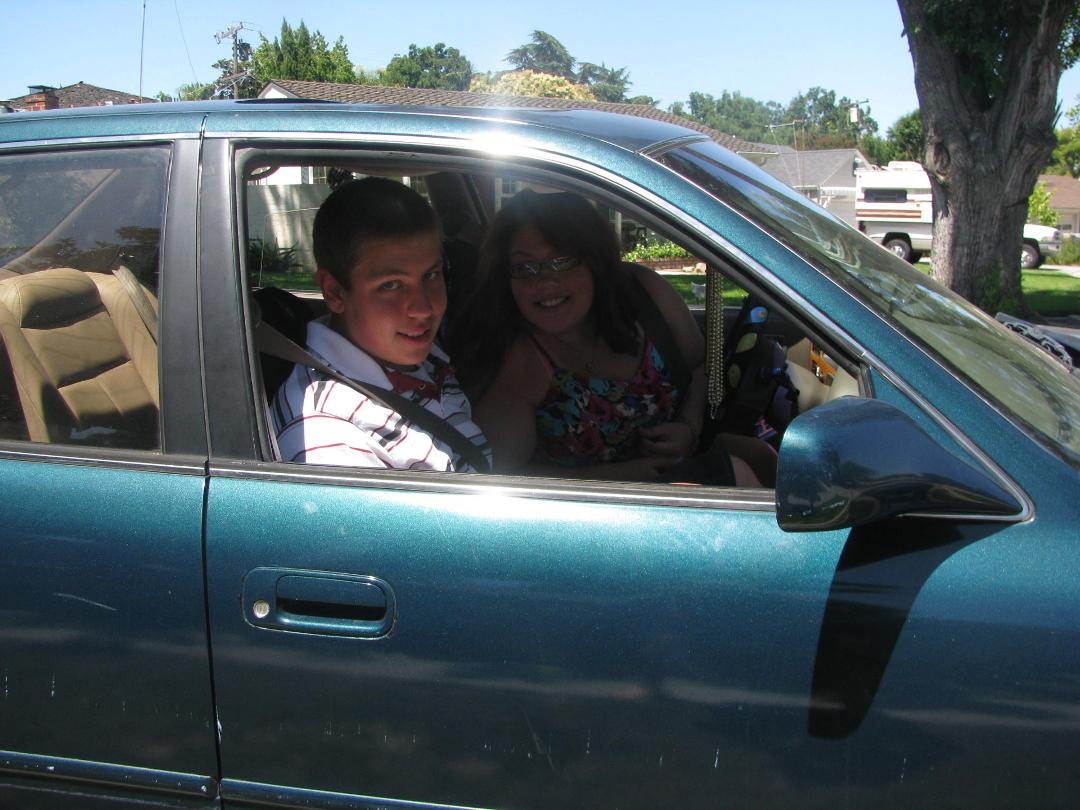 I dont know....somehow I never pictured having to watch my kids drive off together, without an "adult" driving!! Guess I'm gonna have to start practicing some calm breathing techniques!!