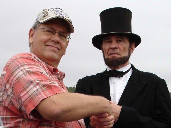 Rick and Honest Abe....yes, I am that old.