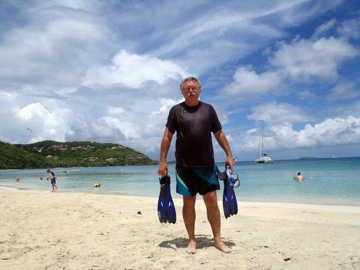 Cooney after Snokleing @ Cinnimon Bay St Johns USVI