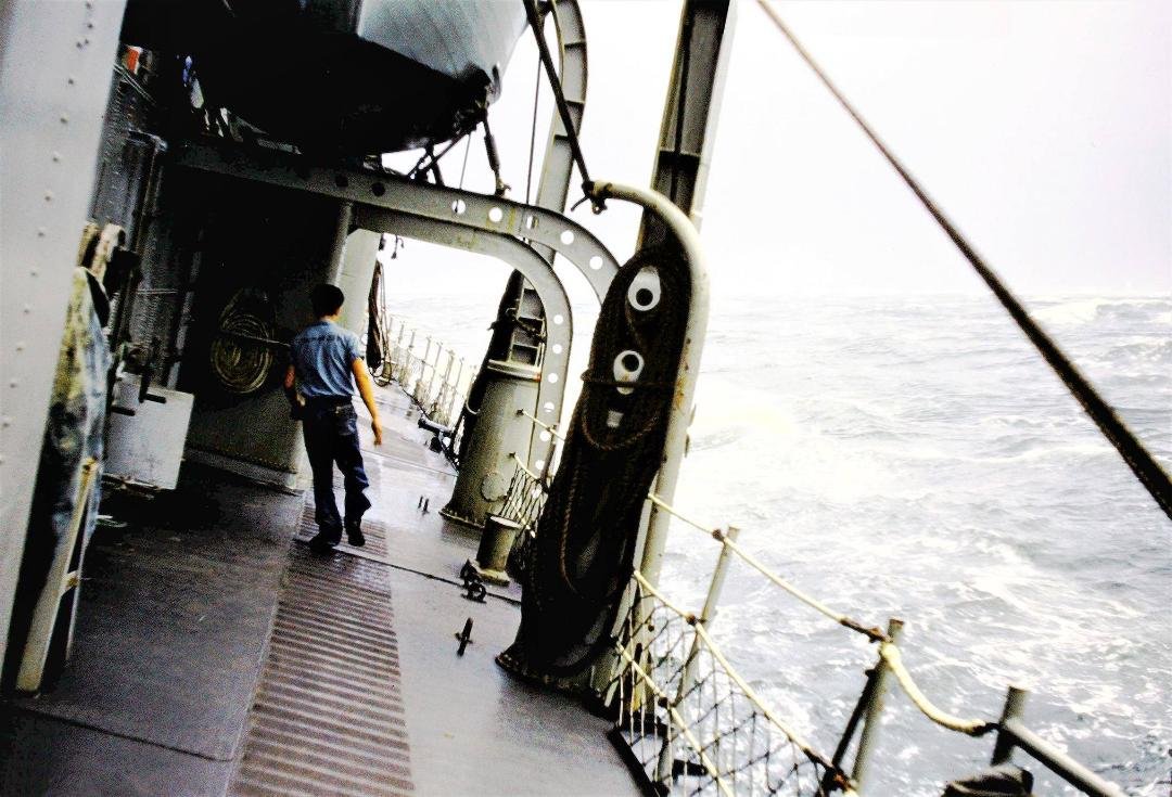 In the Navy, you learned how to balance really good or you were in a world of hurt.