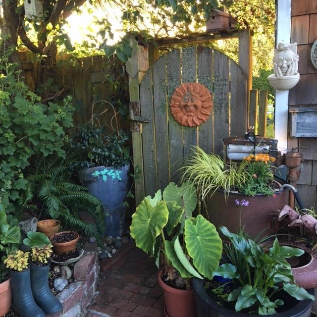 One corner done...