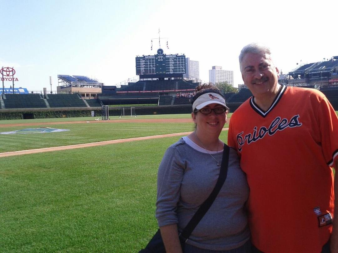 Wrigley tour with Sarah - priceless