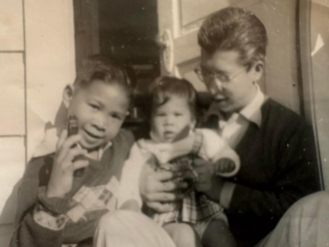 I’ve been recently saying that life passes in a blink of an eye. However, while at my mom’s I discovered this picture of my sister, dad and me. Oh my. Not a blink of an eye, but a lifetime ago. The funny thing is I remember