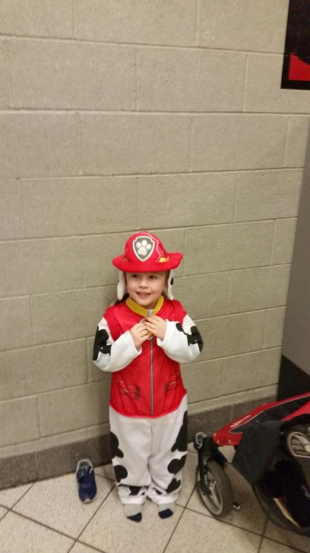 Jacob is all ready for Halloween