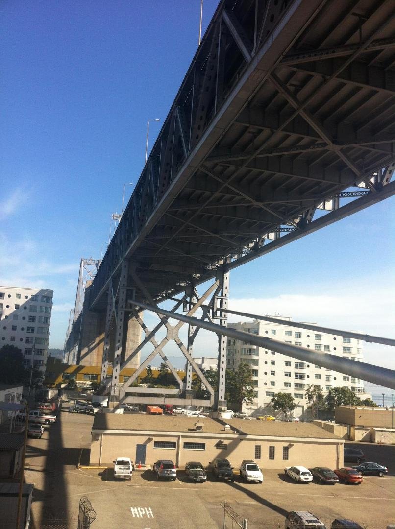 Pretty much under the bay bridge