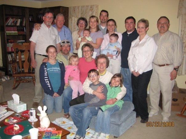 Everyone all together, my birthday, 2008