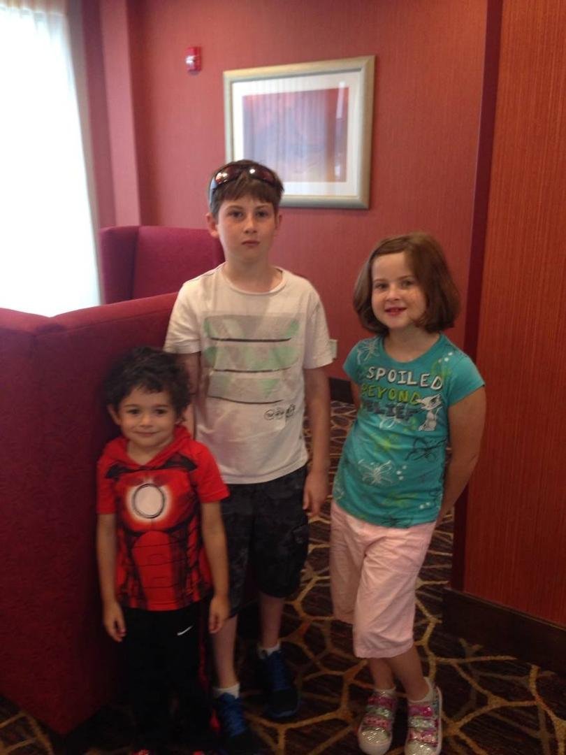 Took all three of my grandchildren to the beach this weekend. The two oldest belongs to my 37 year old son Levi and the youngest belongs to my 29 year old son AJ. My 33 year old daughter Shelly has no children.