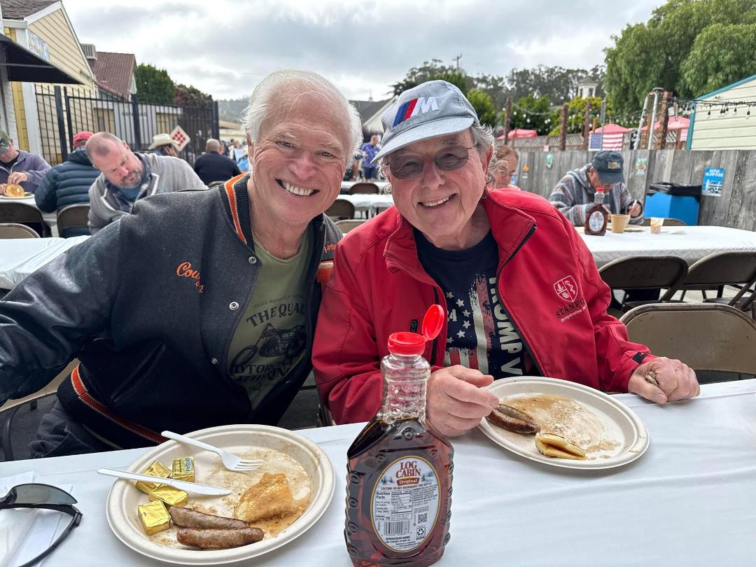 Just had the pancake breakfast with Robert,Donald and girlfriend most excellent !!!!