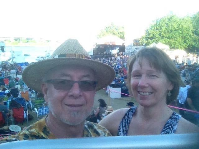 At the Blues Fest with Terrie. Fun, fun, fun.