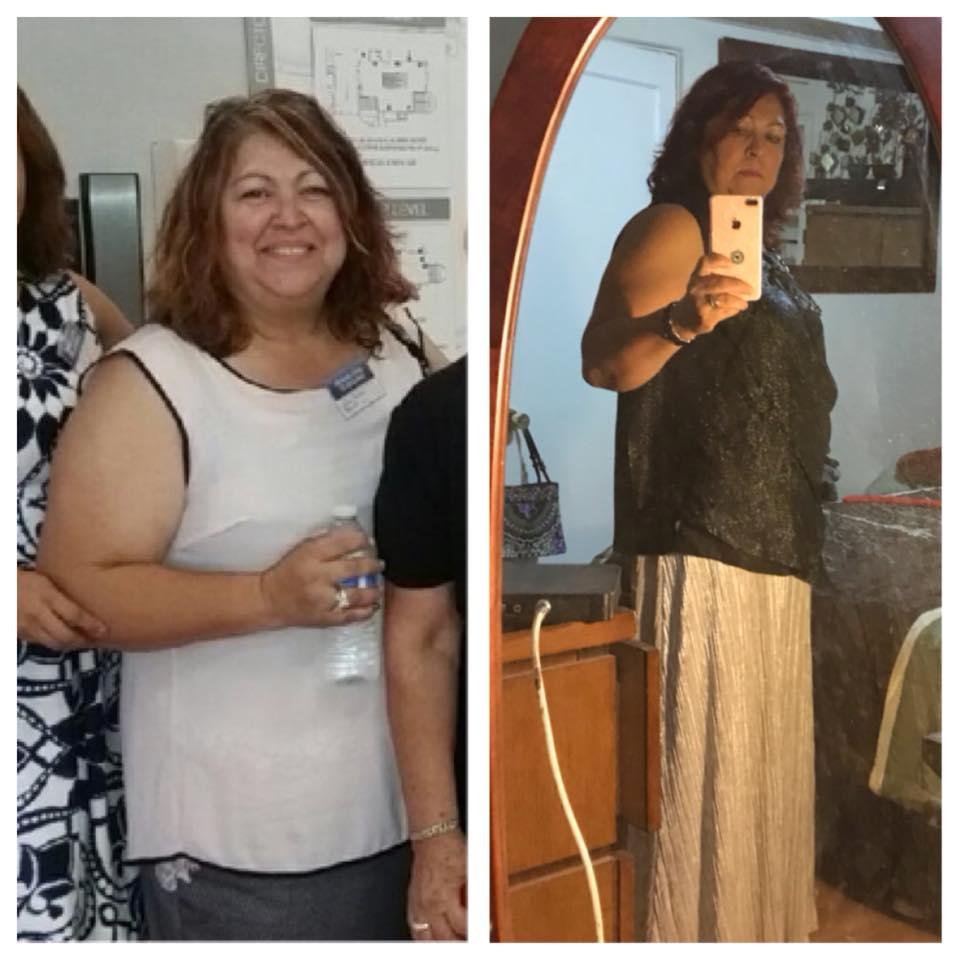 I started my weight loss journey a little more than a year ago. 

I’m proud of where I am and excited to see where I’ll be in another year. Thanks to my nephew and all my familia who has giving me support and encouragement 