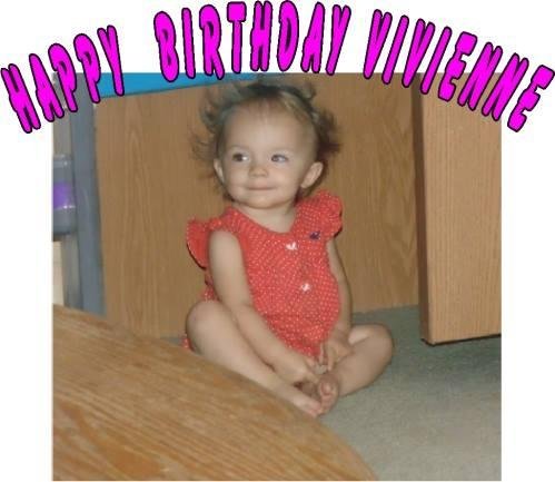 Happy 2nd Birthday to my great-granddaughter, Vivienne Rose.