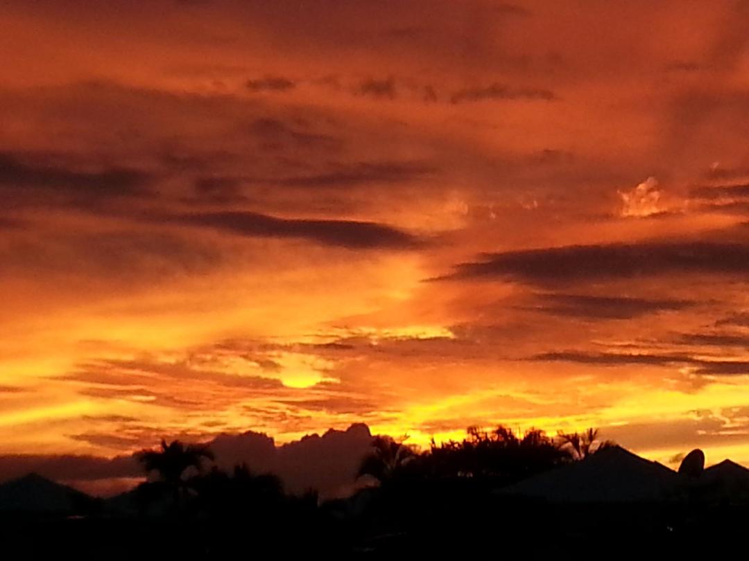 And here is today's sunset in St Croix: