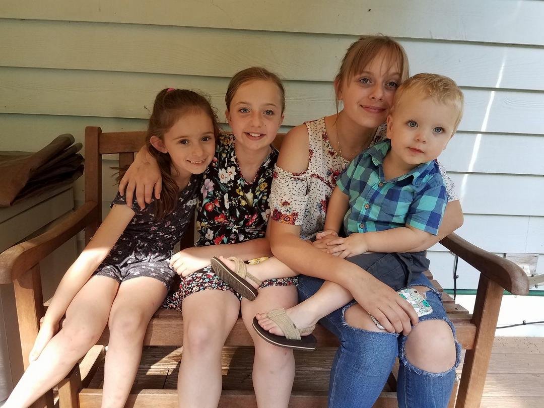 Finally, a picture of all our grandbabies!! Peyton, Kylee, Rhylee, and Jaxon.