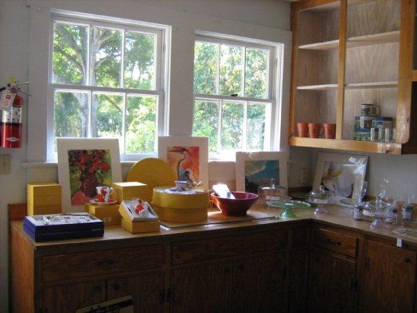 Some of the items from his house on display