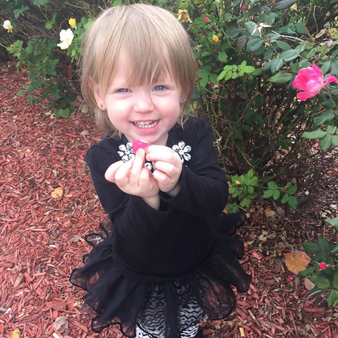 Rosie with the Roses!