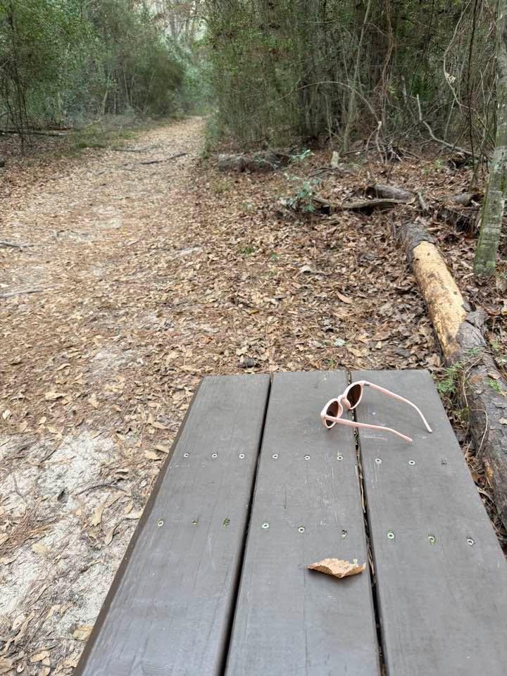 Resting in the quiet place. Flintridge Trail, 8:30 am. Getting the steps in early!