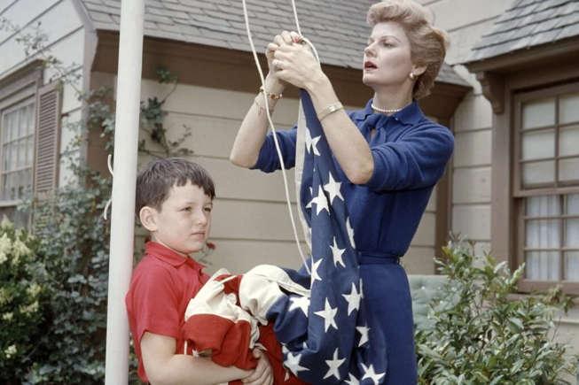 Veterans Day - Me and my mom in the 1950s.