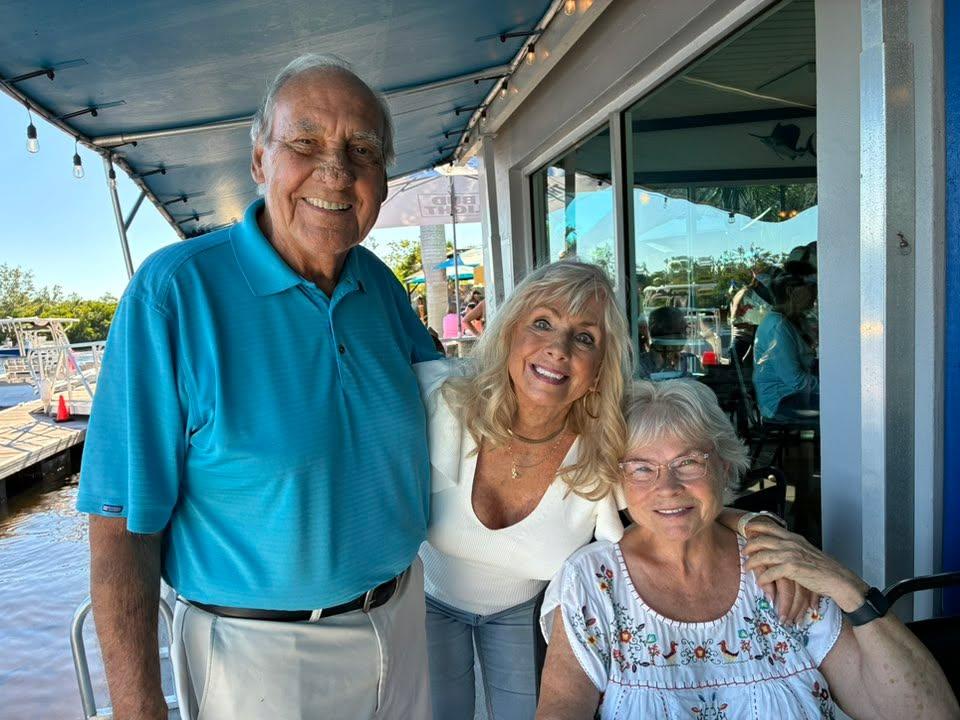 Lunch at Riviera oyster bar with my love, Stephanie Weller and my dear friend Mary Alice Shaw, who helped me so much after a hospital stay this summer