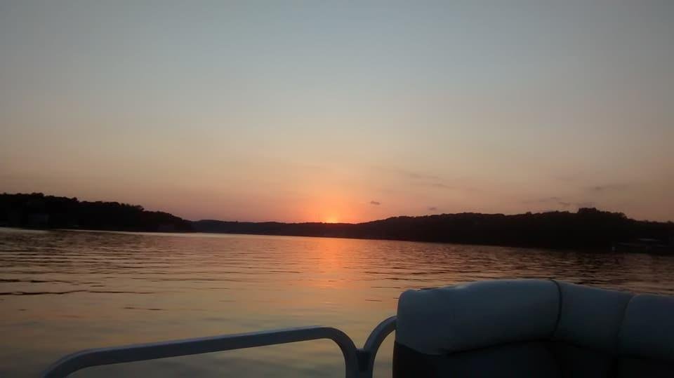 Sunset on the lake May 2017.