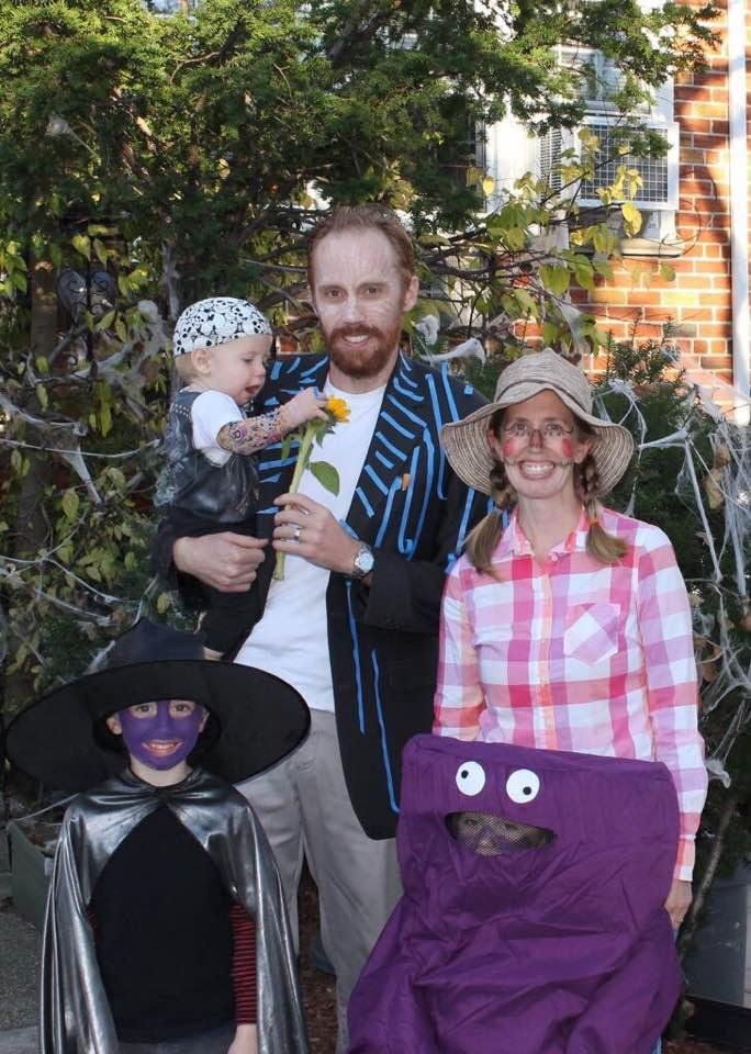 Halloween in Brooklyn. Scary family, huh?