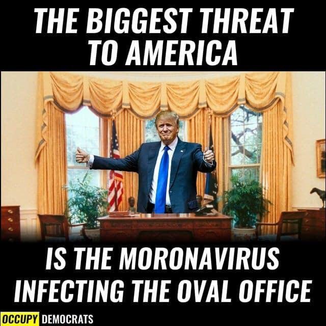 Every day this man is a danger to our country...and has set us back 50 years in every way possible...and divided the US citizens against each other, for his own personal gains and interests...with no lack of intelligent lea