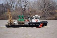 U. S. Coast Guard 49424 putting the summer buoys in the shipping channel