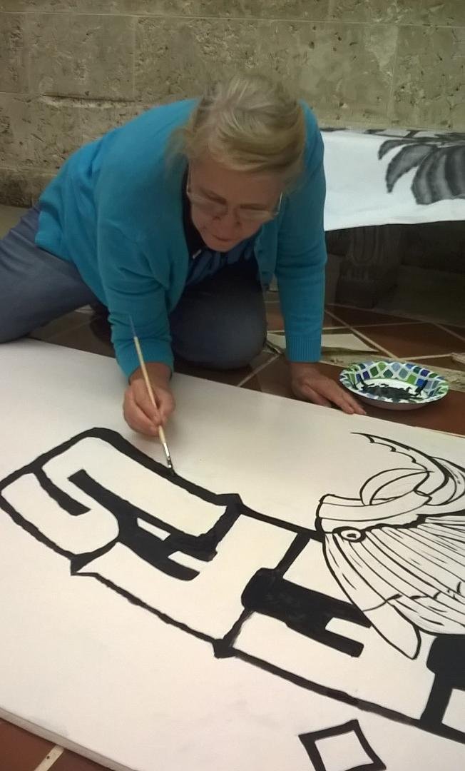 I am painting mural at Shenendoah Middle as part of Christ Fellowship At Ministry !