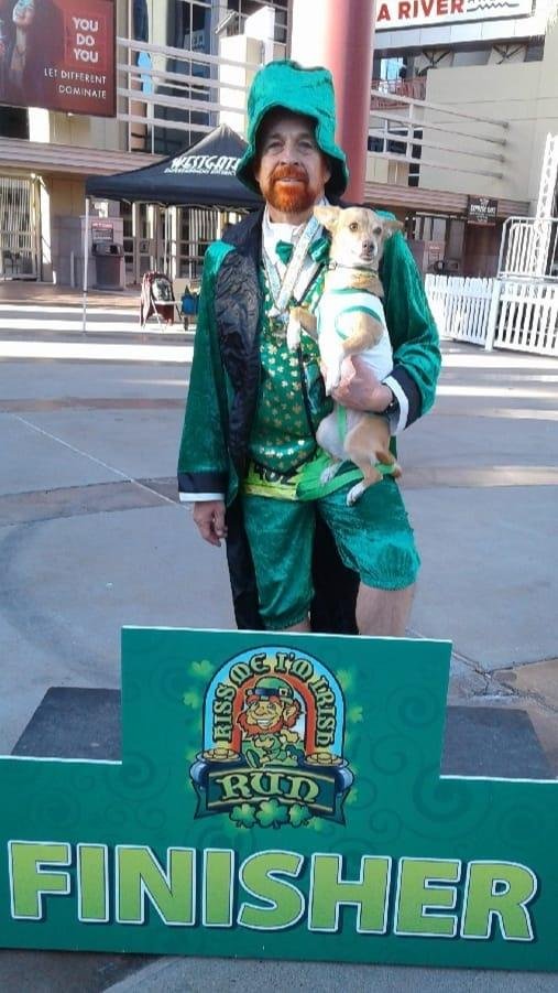 Goldie and I finished the Kiss me I'm Irish 4k
